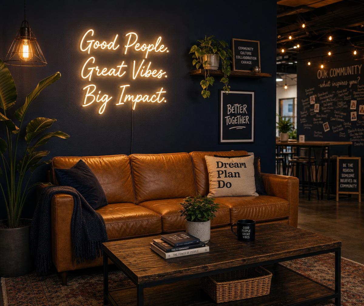 Good people. Great vibes. Big impact.